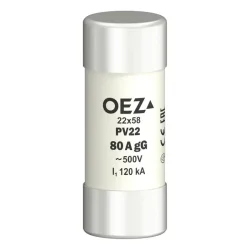Poistková vložka PV22 80A gG - OEZ:06754