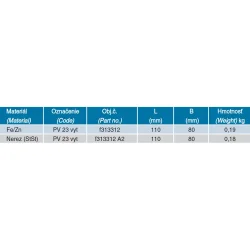 PV 23 vytočená - Podpera vedenia na plechové strechy