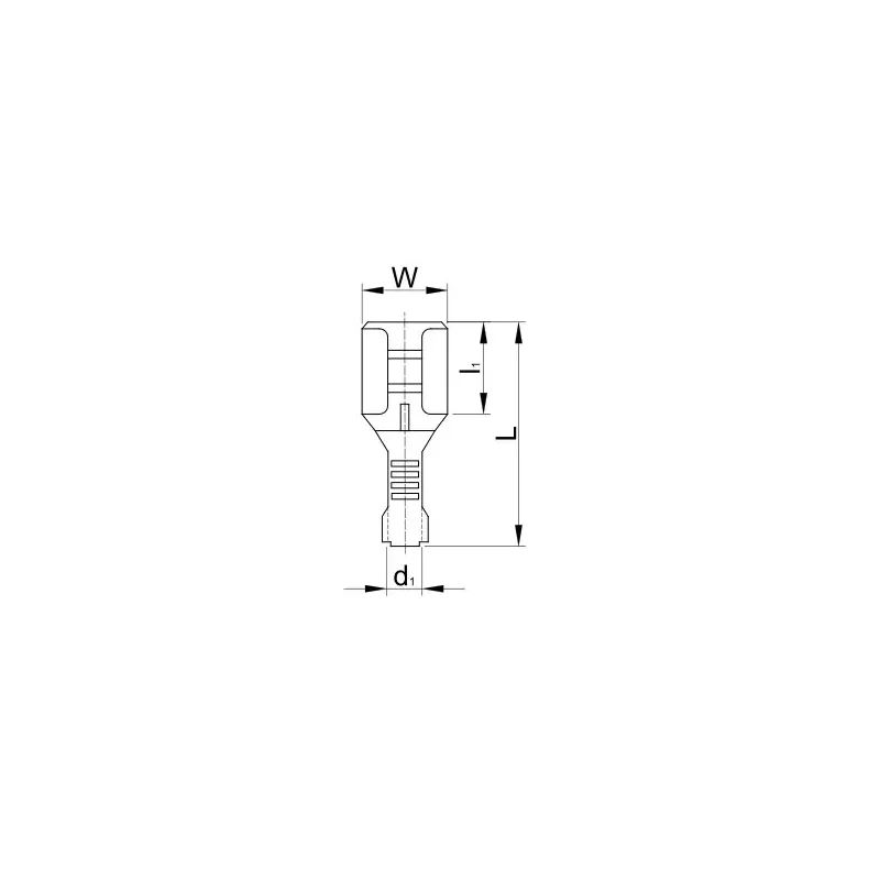 Neizolované mosadzné lisovacie dutinky ploché - CSH5 Neizolované mosadzné lisovacie dutinky ploché - CSH5