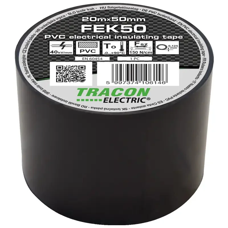 Izolačná páska, čierna - FEK50 Izolačná páska, čierna - FEK50
