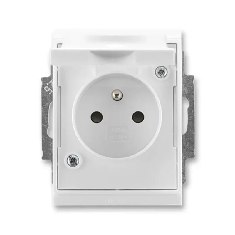 Jednoduchá zásuvka s ochranným kolíkom, s krytom, s pazúrmi, IP44 - 5518E-A02999 03