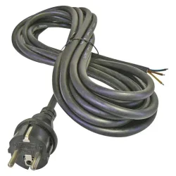 Flexo gumová šnúra 3x 1,5 mm2, 5 m, čierna - 2425250220