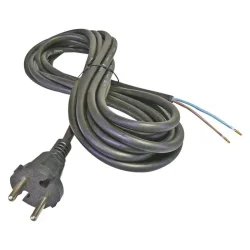 Flexo gumová šnúra 2x 1,5 mm2, 3 m, čierna - 2421230230