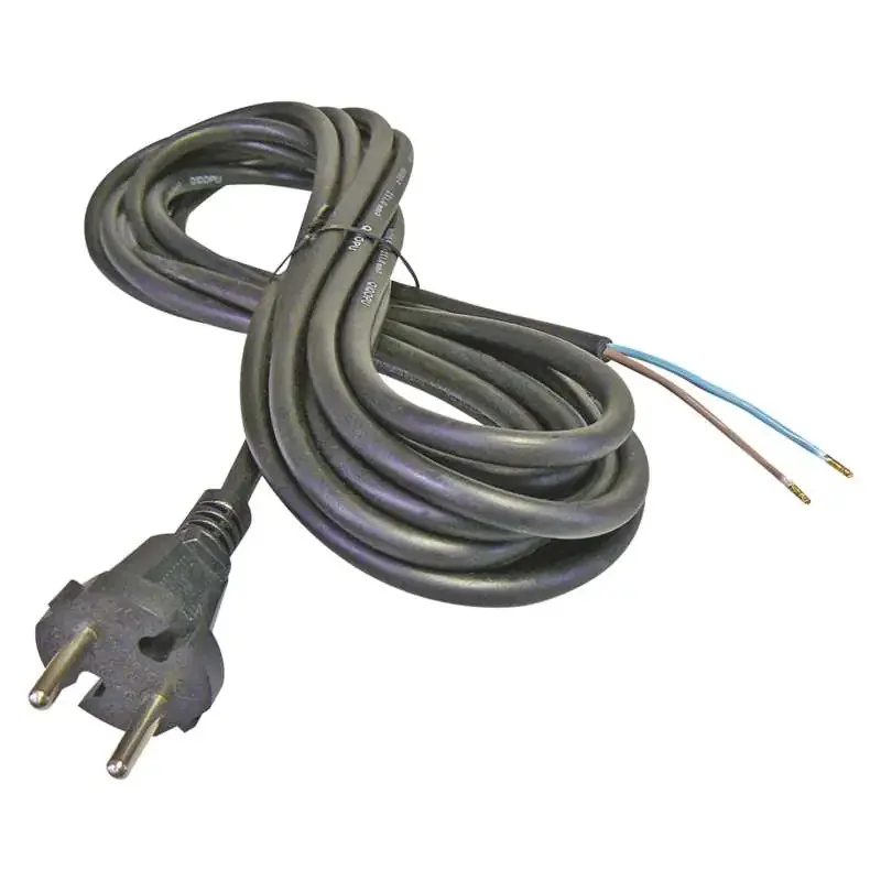Flexo gumová šnúra 2x 1,5 mm2, 3 m, čierna - 2421230230