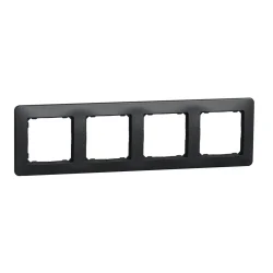 Rámček štvornásobný, Sedna D/E, antracit SDD314804 - SDD314804