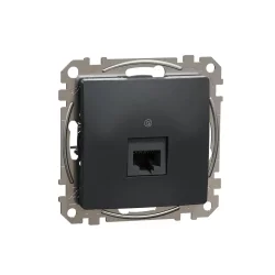 Dátová zásuvka 1xRJ45 kat. 5e UTP, Sedna D/E, antracit SDD114451 - SDD114451