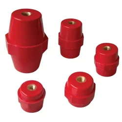 Plastový podperný izolátor, červený - STS-51-12