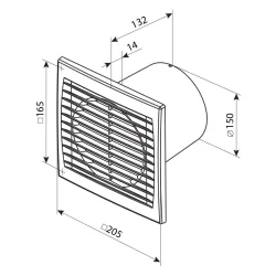 Ventilátor axiálny - 1903001 Ventilátor axiálny - 1903001