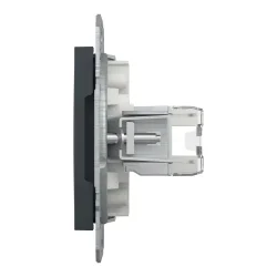 Zásuvka dátová 1xRJ45, Asfora, 5e UTP, Antracit EPH4300171 - EPH4300171