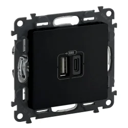 756306 - VALENA LIFE USB NABÍJAČKA A+C 3A 15W ČIERNA