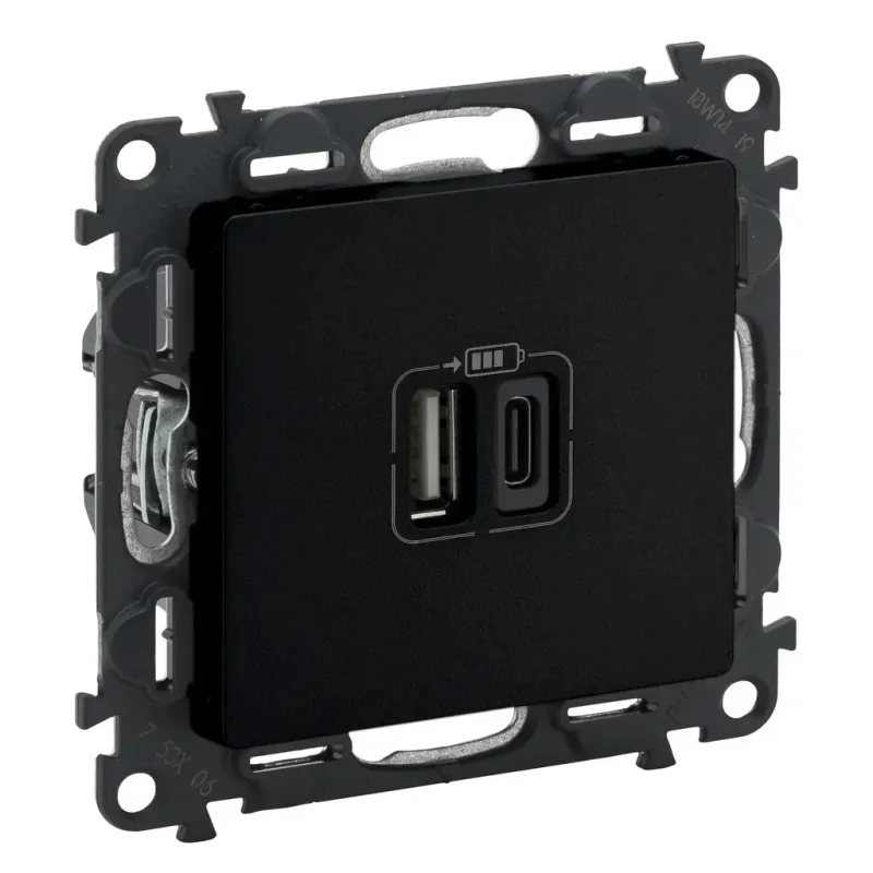 756306 - VALENA LIFE USB NABÍJAČKA A+C 3A 15W ČIERNA