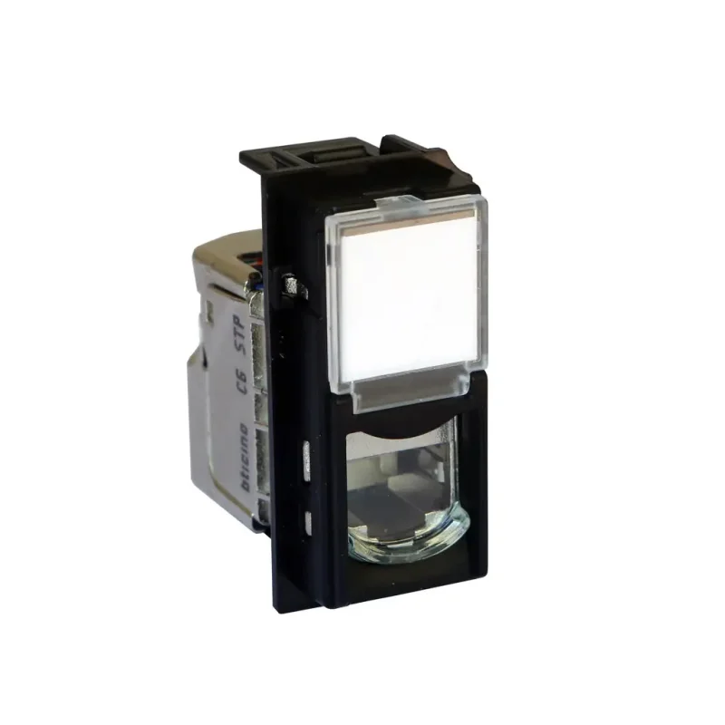 LIVING NOW DÁTOVÁ ZÁSUVKA RJ45 CAT6 STP BEZ NÁRADIA 1 MODUL ČIERNA - KG4279C6S