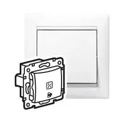 VALENA TLAČIDLO SO SIGNÁLKOU (ZVONČEK) BIELE 230V - 774215