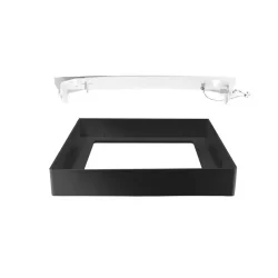 RÁM na povrchovú montáž LED svietidla DOWNLIGHT CCT SQUARE 6W, čierny