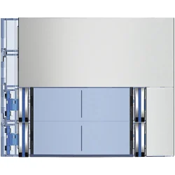 NOVÁ SFERA KRYT PRE TLAČIDLOVÝ MODUL 4 TLAČIDLÁ KOV&nbsp - 352141