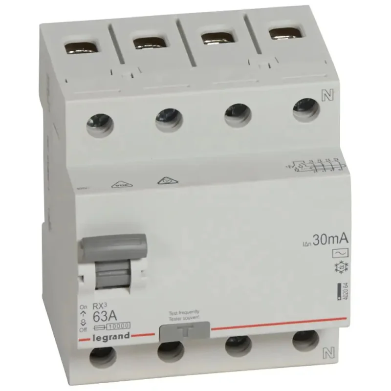 PRÚDOVÝ CHRÁNIČ RX3 4P 63A 30MA AC - 402064