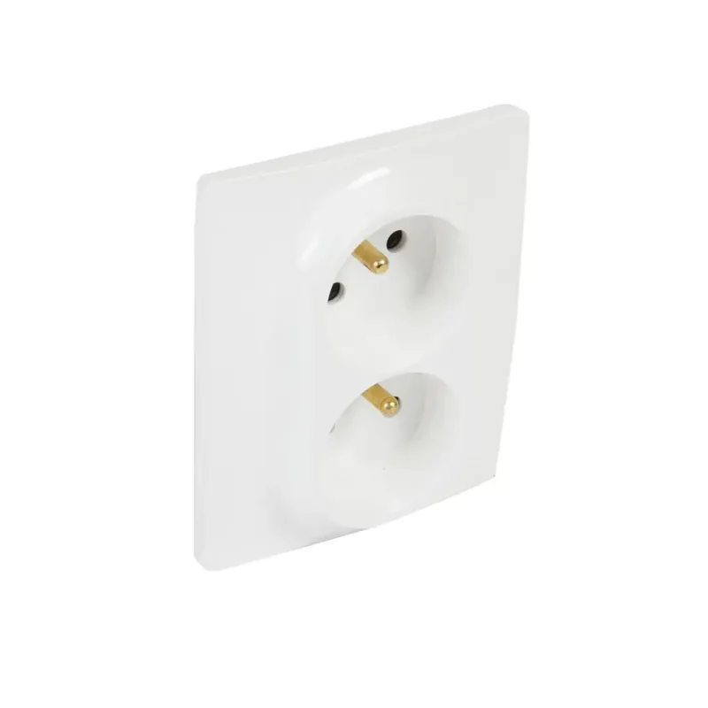 NILOÉ ZÁSUVKA 2X2P+T S DETSKOU OCHRANOU 16A BIELA - 764543