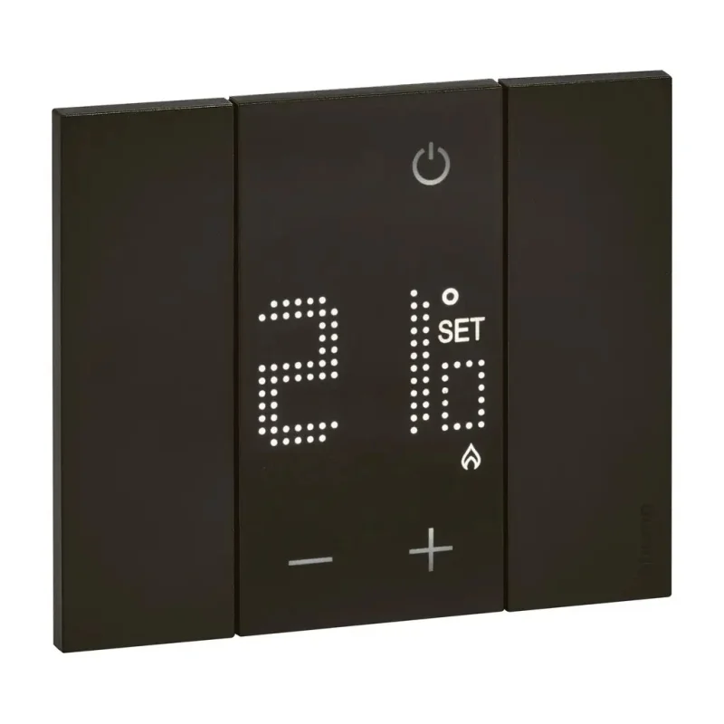 LIVING NOW IZBOVÝ TERMOSTAT 2 MODULY ČIERNY - KG4441