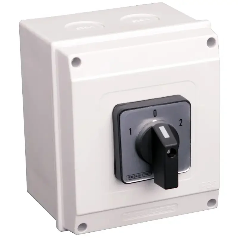 Reverzačný prepínač motora, 1-0-2, v krabici - TKM-25/NT65