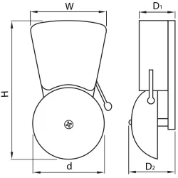 Nástenný malý zvonček - BELL8S Nástenný malý zvonček - BELL8S