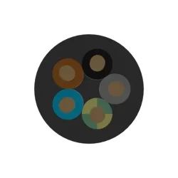 CGSG 5x0,75 (H05RR-F 300/500V 5G0,75)