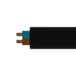 H05VV-F 2X0,75 300/500V CPR E ?ierna (CYSY)