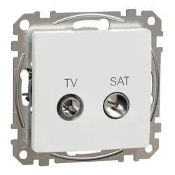 TV SAT zásuvka koncová, Sedna D/E, 4db, Biela SDD111471S - SDD111471S