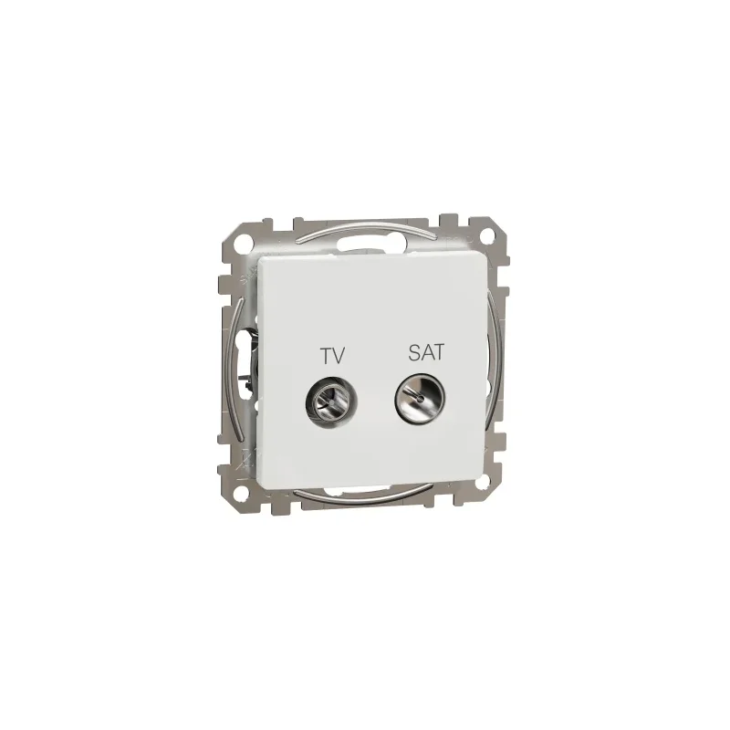 TV SAT zásuvka koncová, Sedna D/E, 4db, Biela SDD111471S - SDD111471S