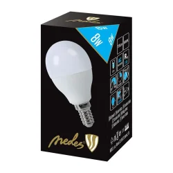 ZLS804 - LED žiarovka 8W - G45 / E14 / SMD / 6500K - ZLS804