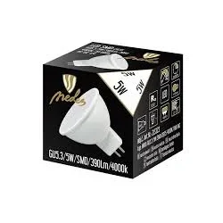 ZLS323 - LED žiarovka 5W - GU5,3 / MR16 / SMD / 4000K - ZLS323
