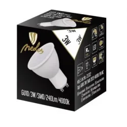 ZLS122 - LED žiarovka 3W - GU10 / SMD / 4000K - ZLS122