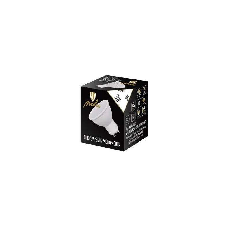 ZLS122 - LED žiarovka 3W - GU10 / SMD / 4000K - ZLS122