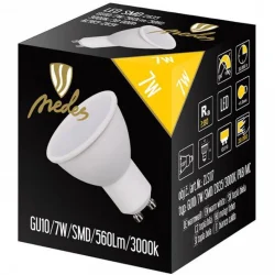 ZLS117 - LED žiarovka 7W - GU10 / SMD / 3000K - ZLS117