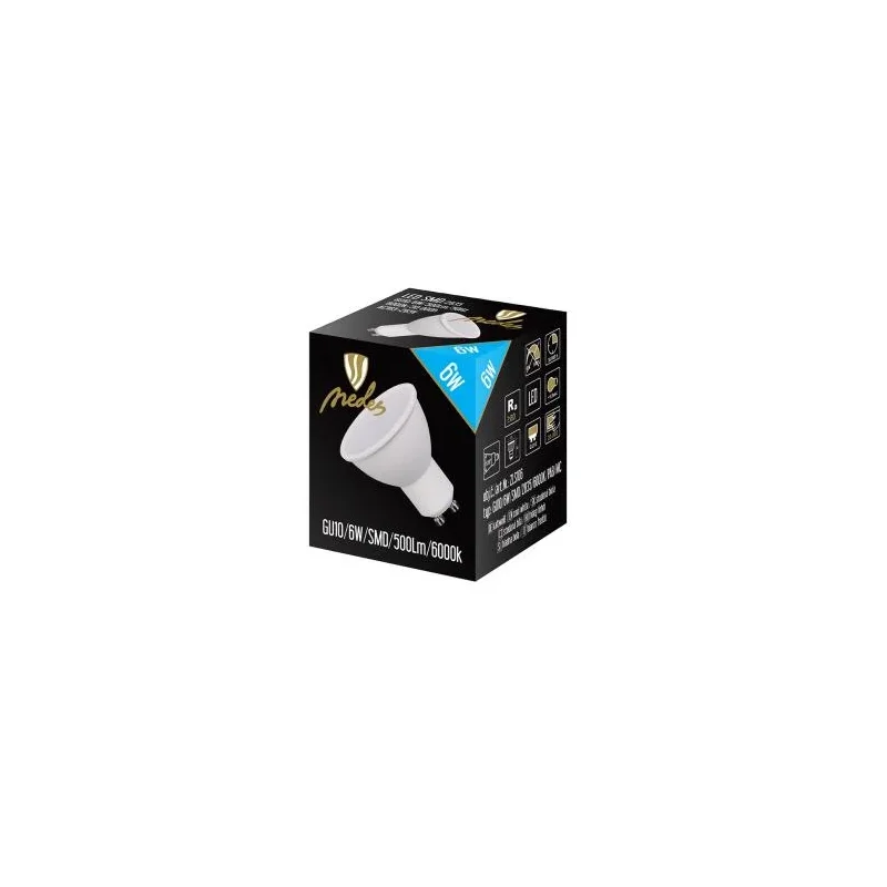 ZLS106 - LED žiarovka 6W - GU10 / SMD / 6500K - ZLS106