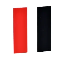 prázd. štítok 8 x 27 mm – pre drž.štítk. 30 x 40 mm – čier. + červ. – bez ozn. - ZBY0101