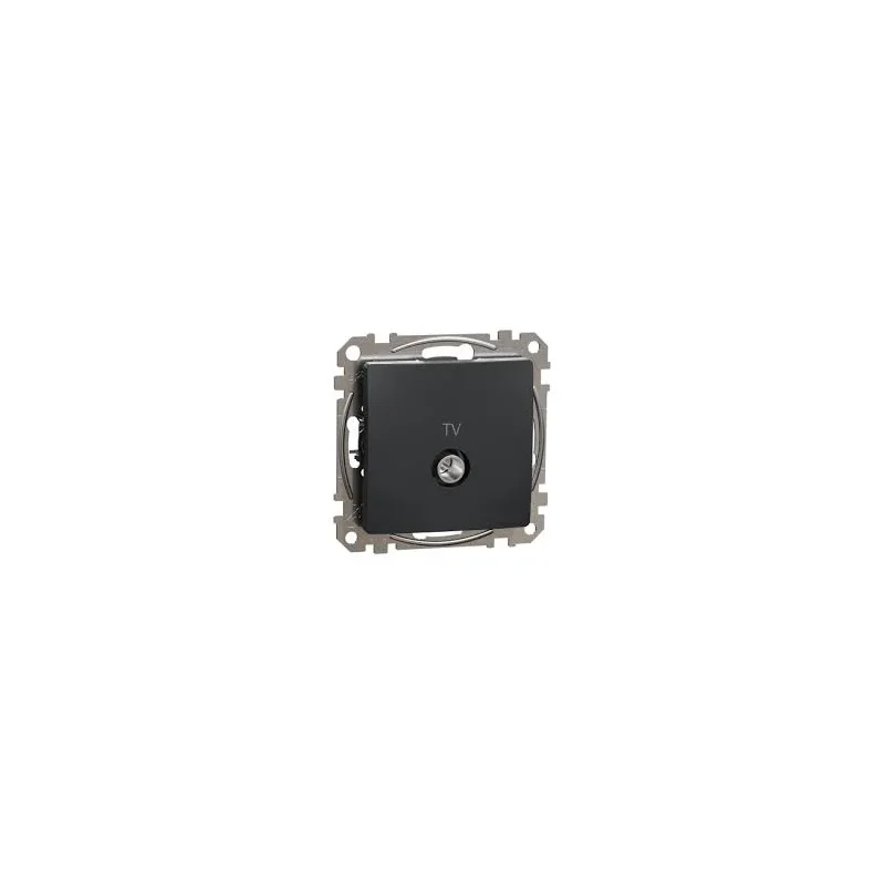 TV zásuvka priebežná, Sedna D/E, 7db, antracit SDD114474 - SDD114474