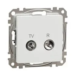 TV R zásuvka priebežná, Sedna D/E, 10db, Biela SDD111478R - SDD111478R