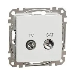 TV SAT zásuvka priebežná, Sedna D/E, 7db, Biela SDD111474S - SDD111474S