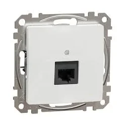 Dátová zásuvka 1xRJ45 kat. 5e UTP, Sedna D/E, Biela SDD111451 - SDD111451