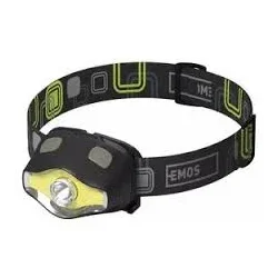 COB LED + LED čelovka P3536, 220 lm, 100 m, 3× AAA - 1441263110