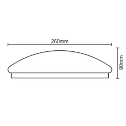 LCL421/44 - LED svietidlo OPAL 12W / SMD / 4000K / IP44 - LCL421/44
