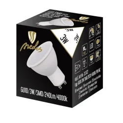 ZLS122 - LED žiarovka 3W - GU10 / SMD / 4000K - ZLS122