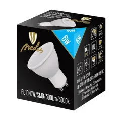 ZLS106 - LED žiarovka 6W - GU10 / SMD / 6500K - ZLS106