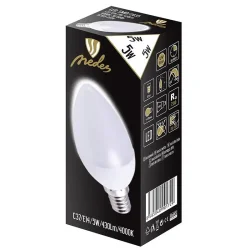 ZLS722 - LED žiarovka 5W - C37 / E14 / SMD / 4000K - ZLS722