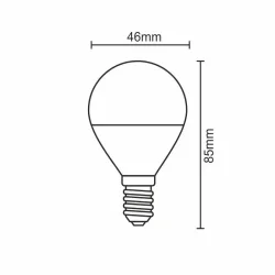 ZLS812 - LED žiarovka 5W - G45 / E14 / SMD / 3000K - ZLS812