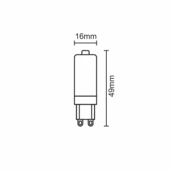 ZLS604C - LED žiarovka 4W - G9 / SMD / 6000K - ZLS604C
