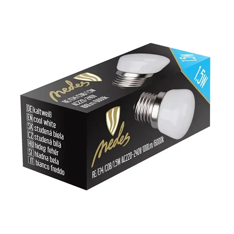 ZLS001 - LED žiarovka 1,5W - MINI / E14 / COB / 6000K - ZLS001 ZLS001 - LED žiarovka 1,5W - MINI / E14 / COB / 6000K - ZLS001