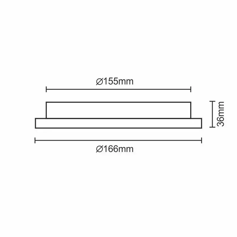 LED panel HV 12W / PR / SMD / 4000K / WH - LPL123H