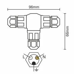 CW133 - Konektor IP67 C20A / WP / 3x1,5/3 - CW133