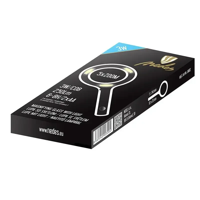LM102 - Lupa 5 x ZOOM s LED svetlom - LM102